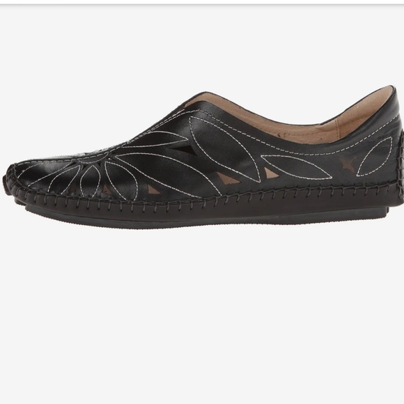 Pikolinos womens jerez navy blue leather moccasins loafers shoes - Picture 5 of 16